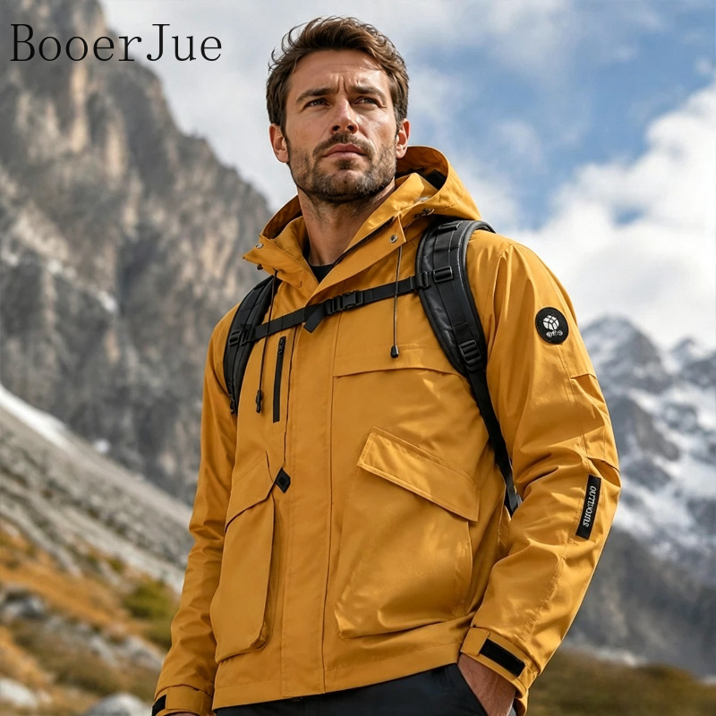 Fishing Jacket Waterproof - Мужская водонепроницаемая куртка для походов, софтшелл