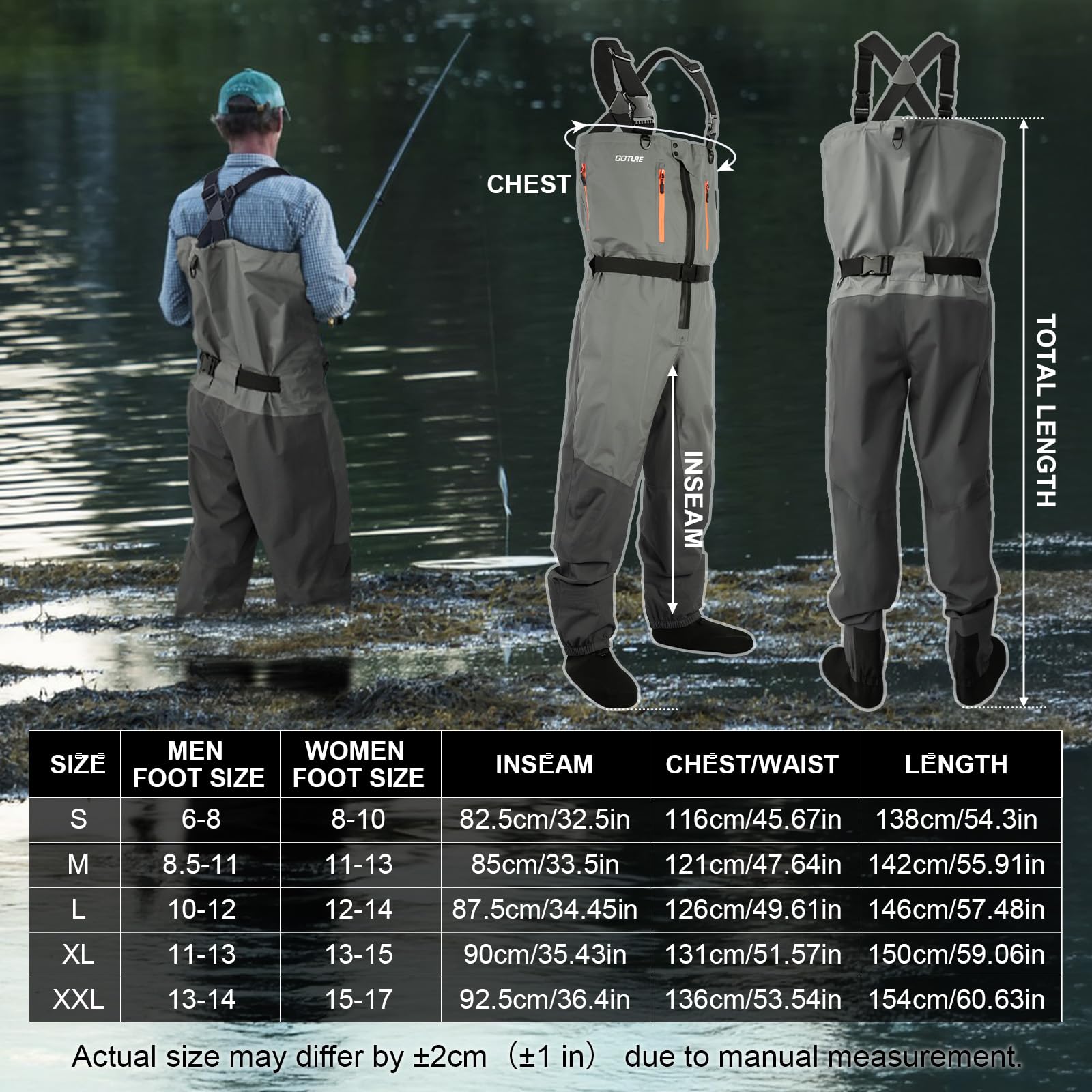 Goture 5-слойные водонепроница – обзор и цена Fishing Waders