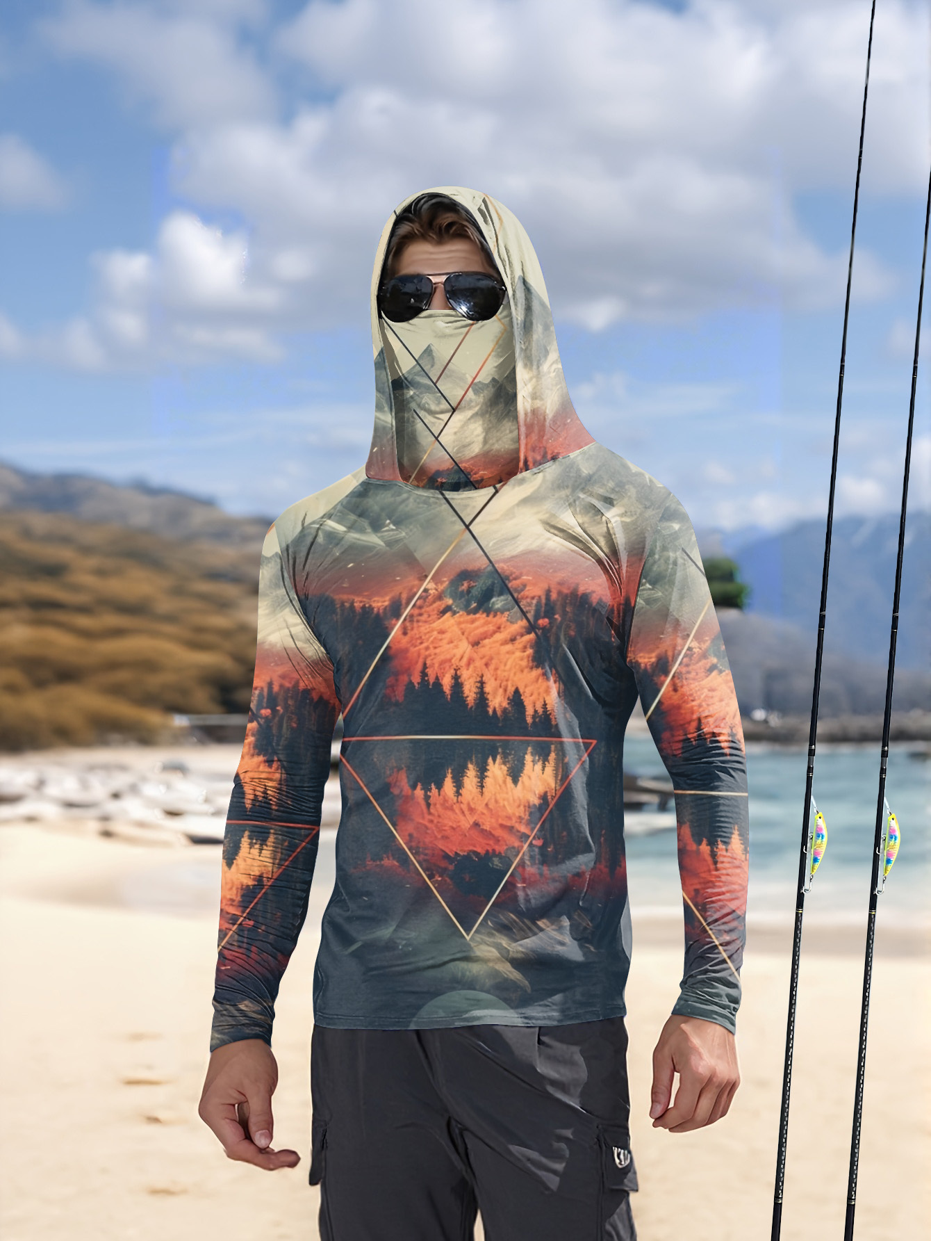 Мужская рыбацкая толстовка для – обзор и цена Fishing Hoodie