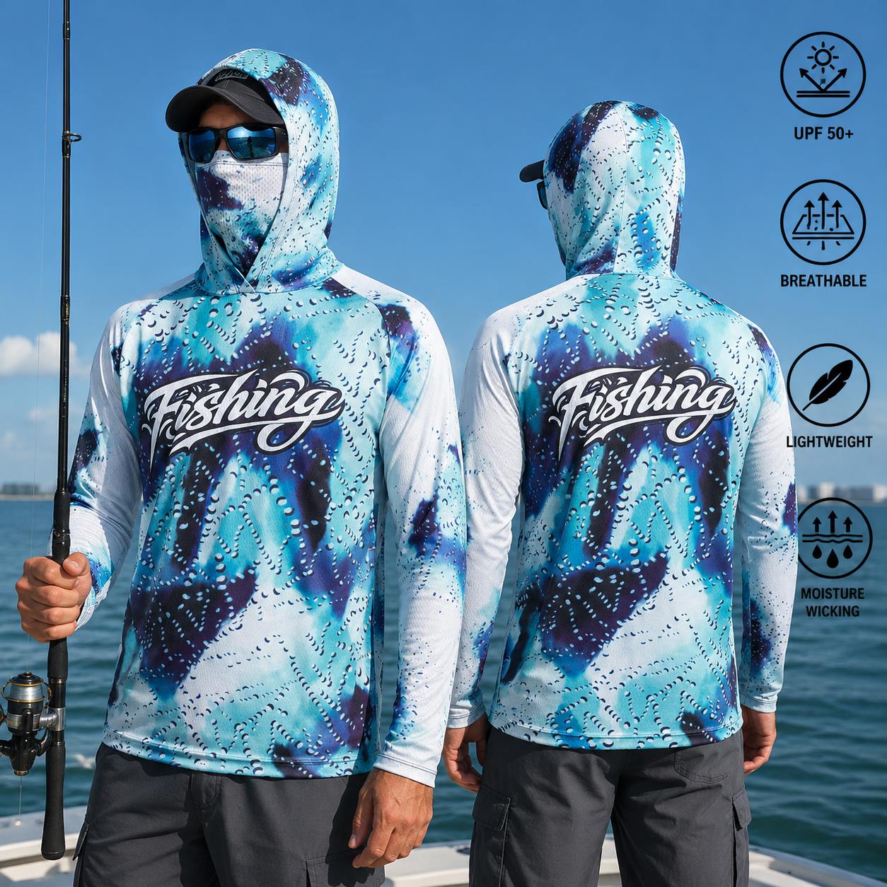 Рыболовная рубашка с капюшоном – обзор и цена Fishing Mask Sun Protection